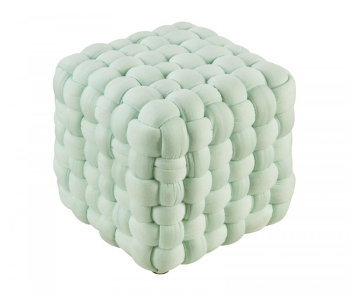 RUBIK pufa jasny zielony