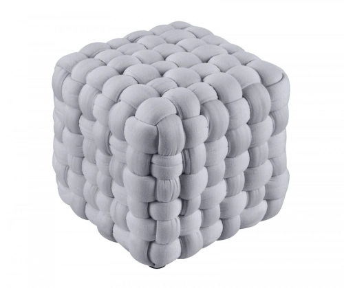 RUBIK pufa popielaty