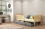 Łóżko parterowe KUBUŚ 160x80 sosna