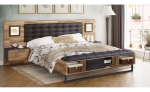 Łóżko + szafki nocne Jakobina JKBL1181B-C795