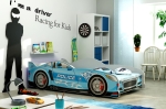 Łóżko parterowe CARS niebieskie