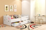Łóżko parterowe MIKOŁAJ 160x80 białe