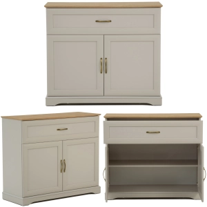 Komoda dwudrzwiowa z szufladą Mała szafka Ramiak Dąb harbor Kaszmir SORETTO