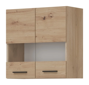 Szafka górna z witryną 60 cm wisząca kuchenna PATI PK05/PF06 Dąb Artisan