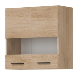 Szafka górna z witryną 60 cm wisząca kuchenna PATI PK05/PF06 Dąb Cremona