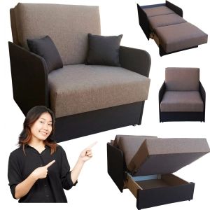 Amerykanka jednoosobowa Fotel rozkładany do spania Sofa AGA I Mini Classic