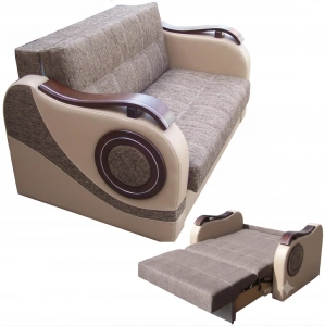Sofa amerykanka na sprężynach bonell, Fotel dwuosobowy rozkładany Dakota II
