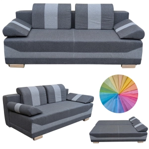Kanapa rozkładana do salonu Sofa z funkcją spania i pojemnikiem IGA 140x193