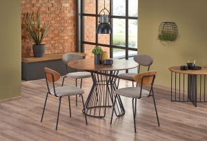 K361 krzesło tapicerowane komfortowe jasny beż