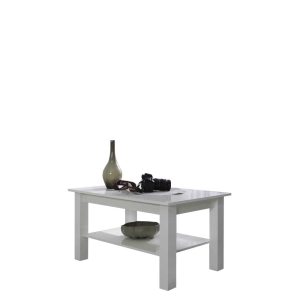 Ława z półką T23 biały połysk MARIDEX