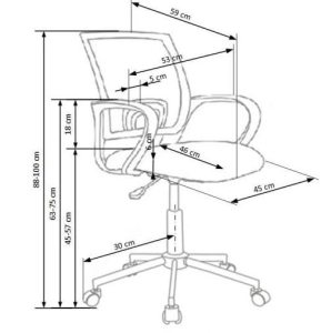IBIS BUTTERFLY fotel młodzieżowy wielobarwny
