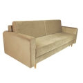 Nowoczesna sofa z funkcją spania LUIZA w kolorze beżowym - zdjęcie