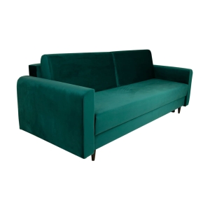 Nowoczesna sofa z funkcją spania LUIZA w kolorze turkusowym