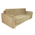 Nowoczesna sofa z funkcją spania LUIZA w kolorze beżowym - zdjęcie