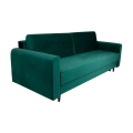 Nowoczesna sofa z funkcją spania LUIZA w kolorze turkusowym - zdjęcie