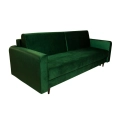Nowoczesna sofa z funkcją spania LUIZA w kolorze zielonym - zdjęcie