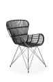 K335 krzesło rattan czarny (2p=1szt)