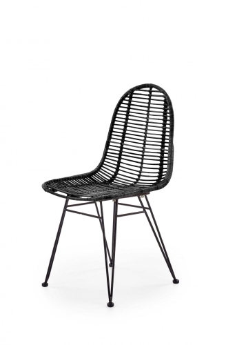 K337 krzesło rattan czarny (2p=1szt)