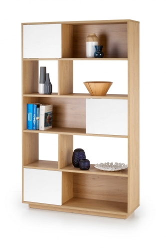 REG22 regał dąb złoty / biały (1p=1szt)