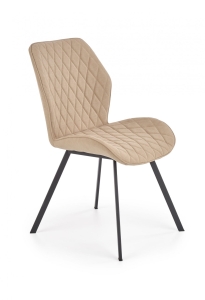 Krzesło tapicerowane eleganckie do salonu beżowe K360