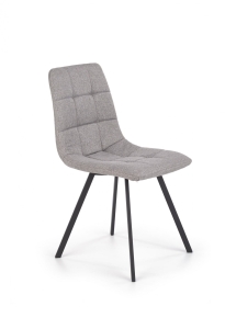 Krzesło eleganckie z tkaniny popielate K402 loft