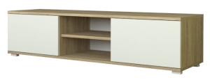 Szafka pod telewizor, komoda RTV dąb sonoma / biała 120 cm