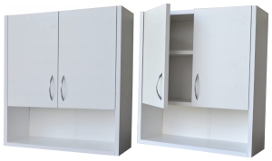 Szafka łazienkowa wisząca KASIA 1P biała 20/56 cm