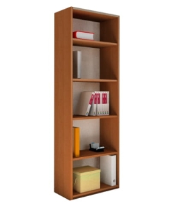 Regał biurowy do salonu na segregatory i książki BASIA olcha 80 cm