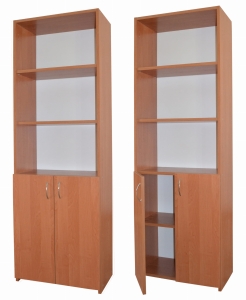 Regał biurowy BASIA II 60 cm olcha