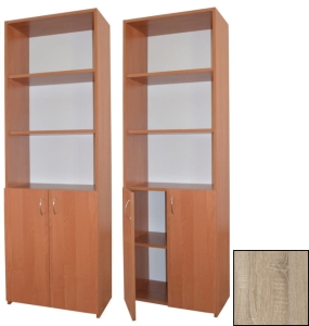 Regał biurowy BASIA II 60 cm dąb sonoma