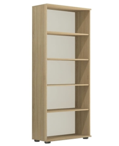 Regał biurowy do salonu na segregatory i książki M dąb sonoma 80 x 32 cm