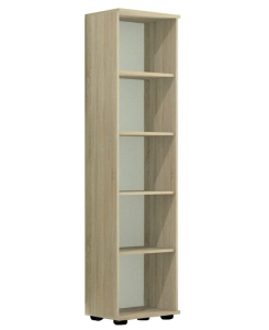 Regał biurowy do salonu na segregatory i książki M dąb sonoma 30 x 32 cm