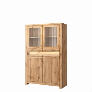 Witryna niska 2d2w, dąb wotan, kolekcja Clover