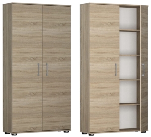 Regał biurowy Szafa na dokumenty M 2D dąb sonoma 80 x 40 cm