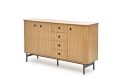 SMART komoda KM-1 dąb naturalny/czarny (3p=1szt)_3