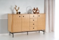 SMART komoda KM-1 dąb naturalny/czarny (3p=1szt)_7