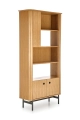SMART regał REG-1 dąb naturalny/czarny (2p=1szt)_5