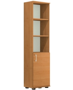 Regał biurowy na segregatory i książki M II 1D olcha 30 x 32 cm