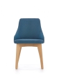 TOLEDO krzesło dąb miodowy / tap. Inari 87 (turkusowy) (1p=1szt)