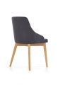 TOLEDO krzesło dąb miodowy / tap. Inari 95 (ciemny grafit) (1p=1szt)