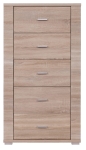 Komoda 5s, dąb sonoma,  kolekcja Gress 