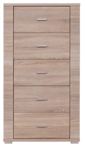 Komoda 5s, dąb sonoma,  kolekcja Gress 