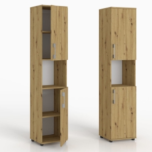 Regał biurowy M 2D 40 x 40 cm dąb artisan