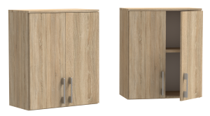 Nadstawka do regału, szafy biurowej M 2D dąb sonoma 80 x 40 cm