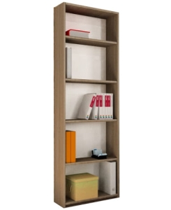 Regał biurowy do salonu na segregatory i książki OLA dąb sonoma 56 cm