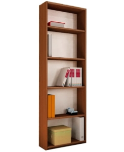 Regał biurowy do salonu na segregatory i książki OLA olcha 56 cm