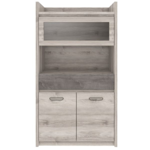 Witryna niska 2d1w1s, kasztan nairobi / onyx,  kolekcja Jazz 