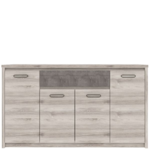 Komoda 4d1s, kasztan nairobi/onyx,  kolekcja Jazz 