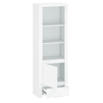 Regał otwarty 1d1s, biały połysk, kolekcja Lingo