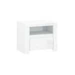 Szafka nocna 1s, biały połysk, kolekcja Lingo 